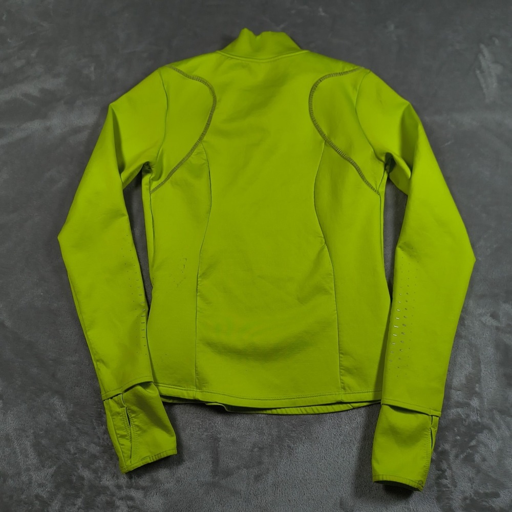 Nike Swift Women Shirt Small Green Therma Fit ADV Running Quarter Zip Reflective - Picture 2 of 11